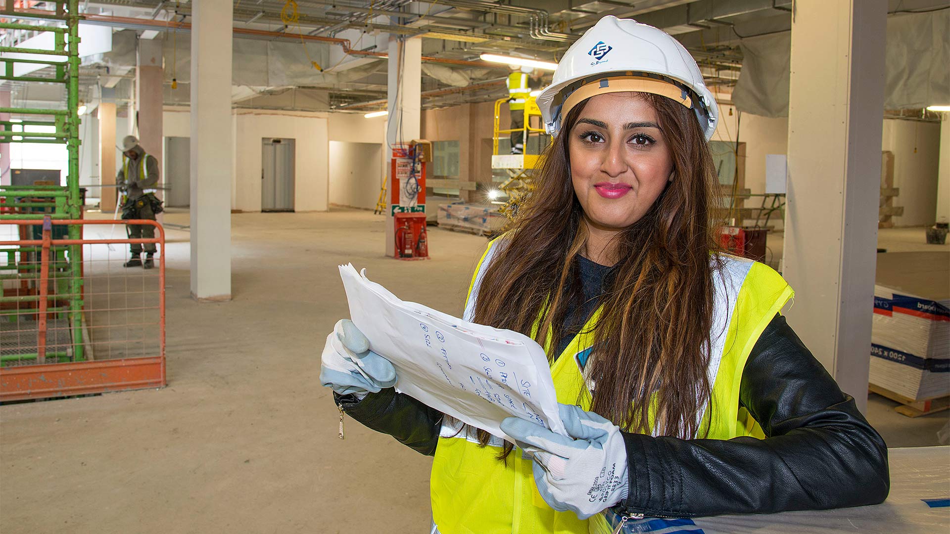 Nosheen Dad as Students' Union President during construction