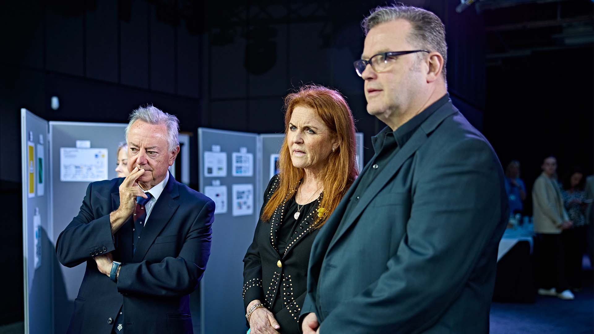 Bob Cryan, the Duchess of York and Nic Clear