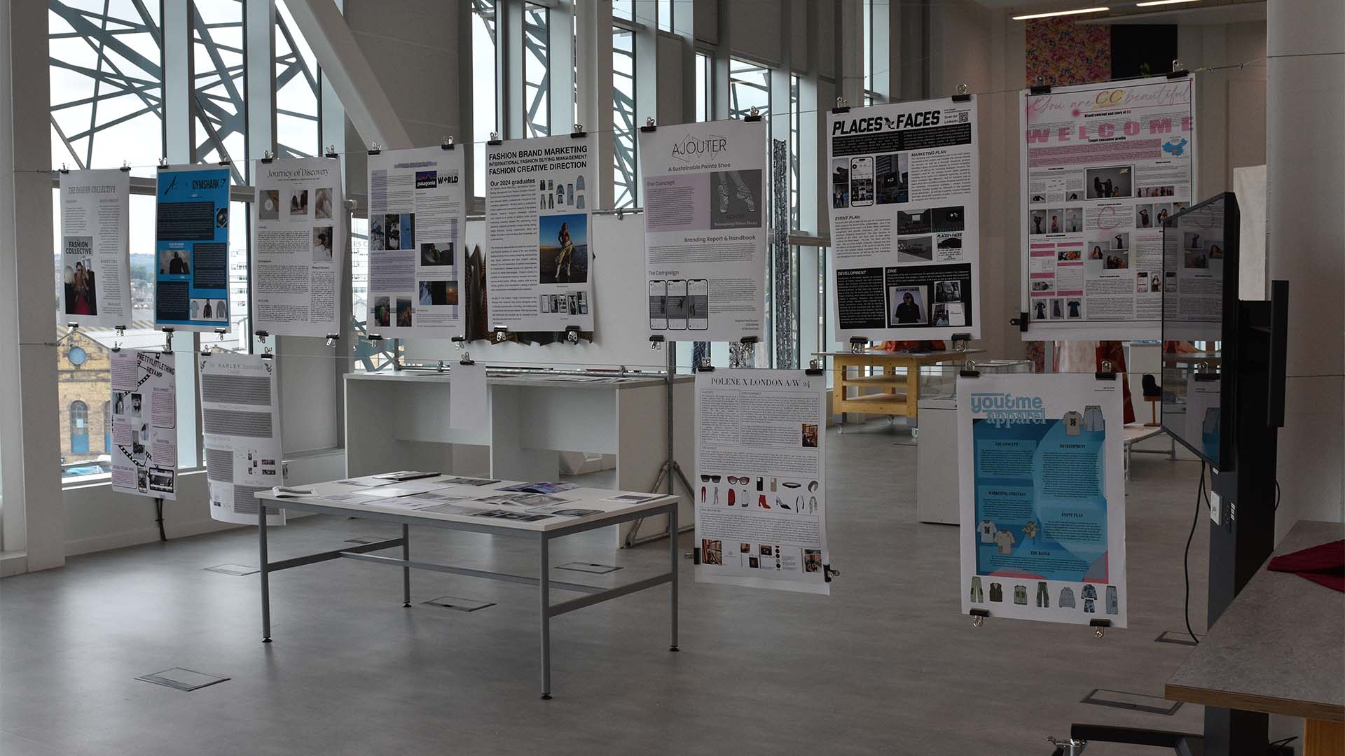 Architecture projects on display