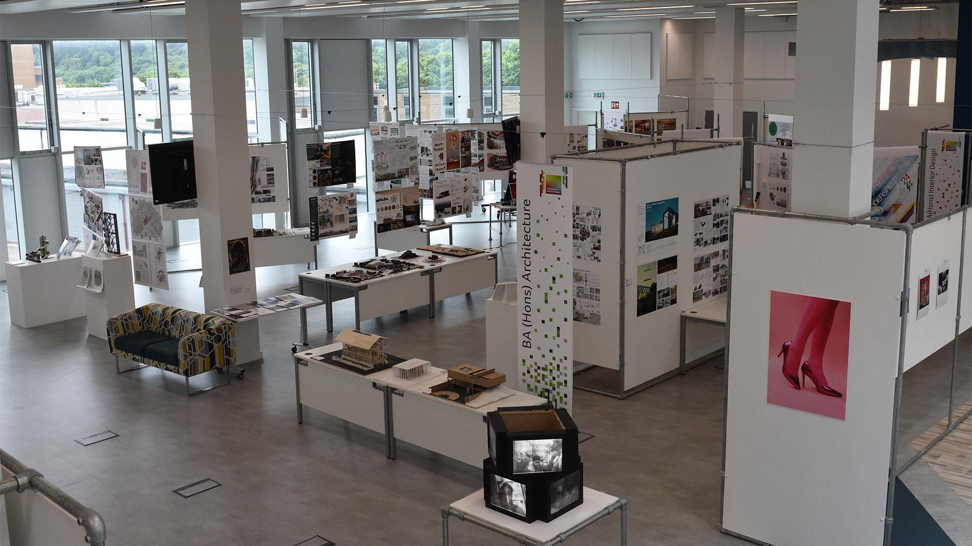 Architecture projects on display