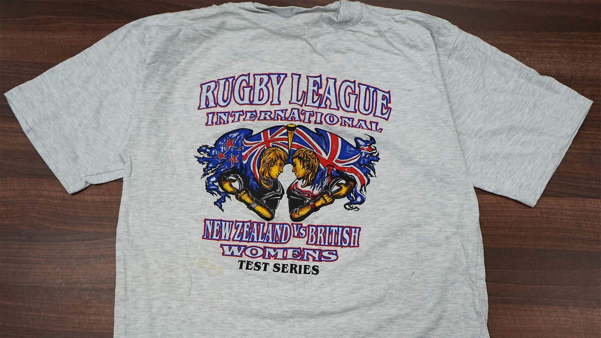 A womens rugby league tee shirt