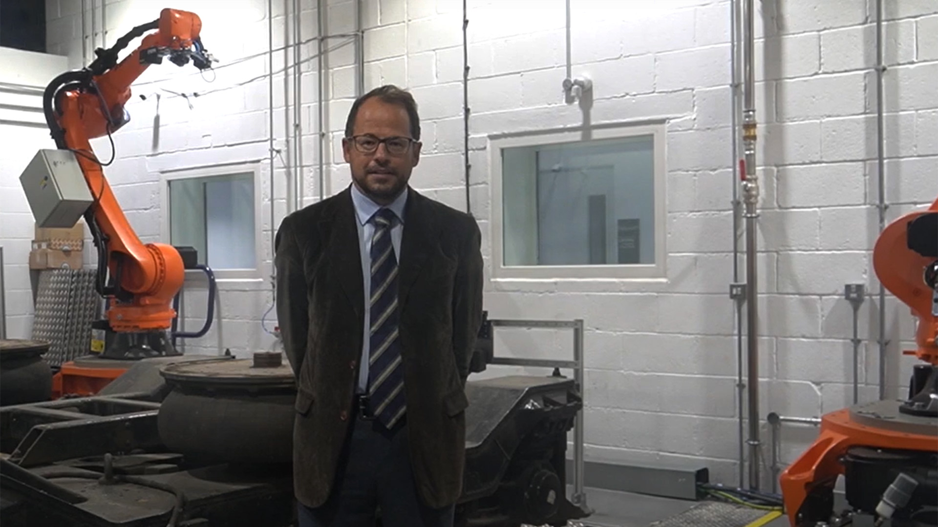 Professor Marco Corradi pictured at the Institute of Railway Research