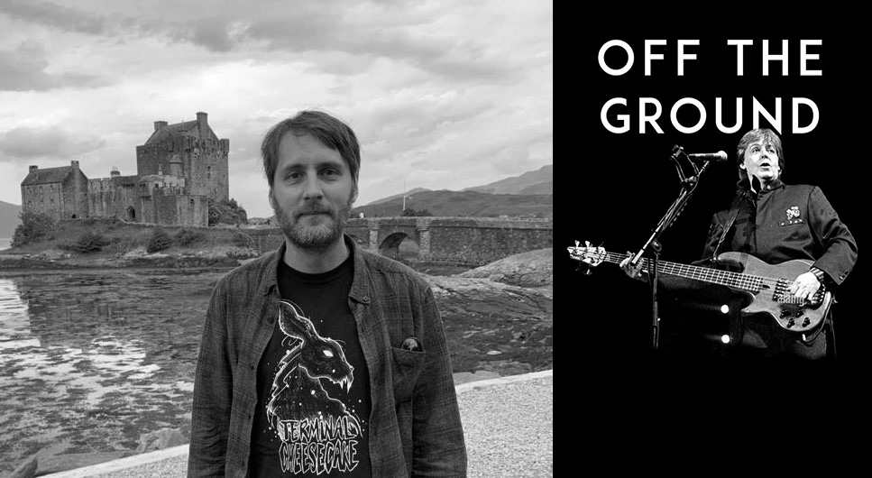 John Moores and the cover of his Off The Ground book