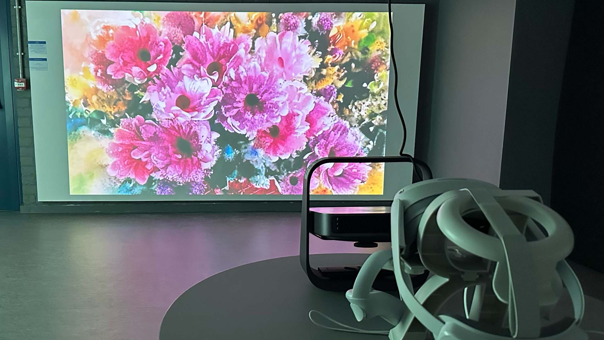 Art installation and projector
