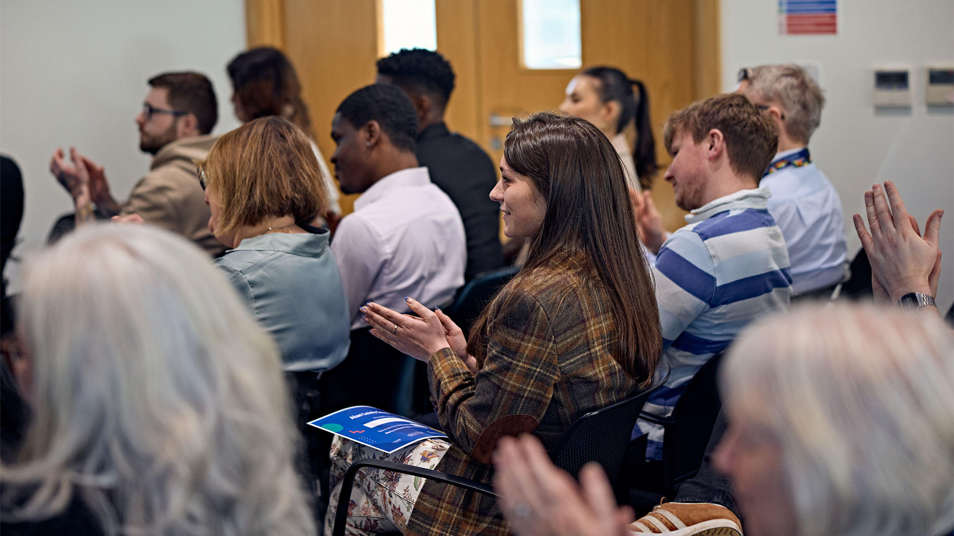 The audience at an award ceremony