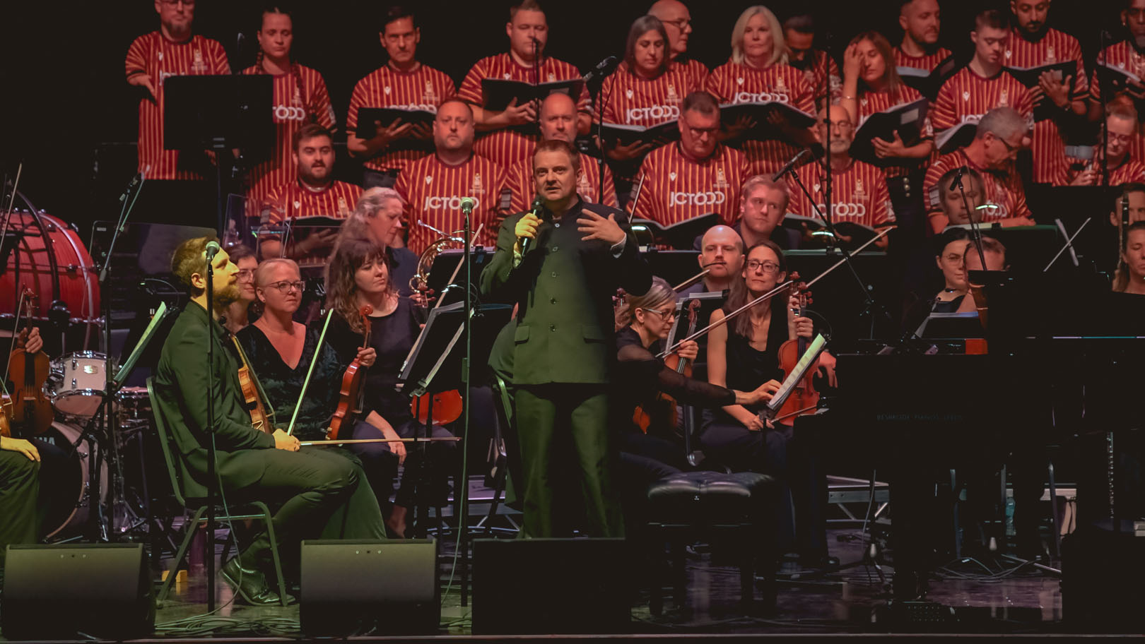 Ben Crick conducting at Bradford Live on Yorkshire Day