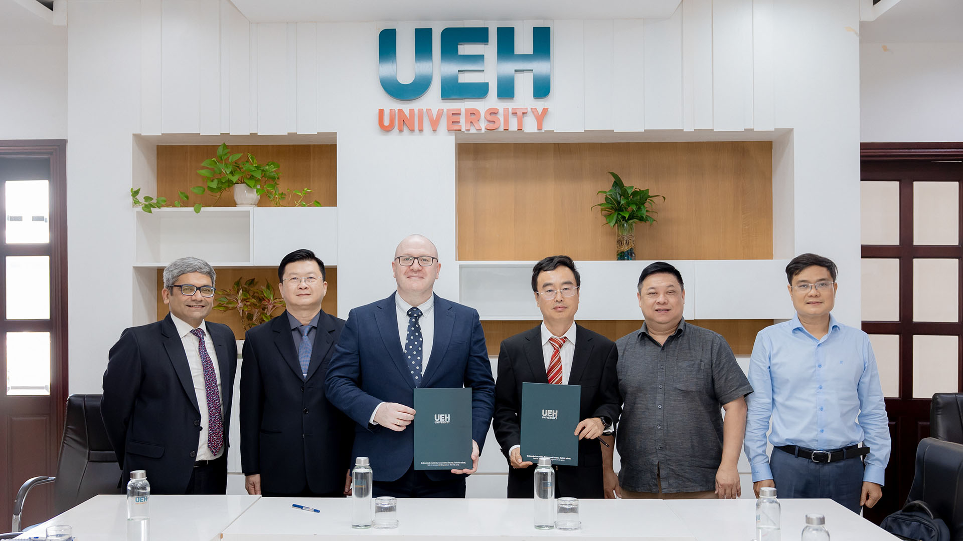 Representatives of University of Huddersfield and University of Economics Ho Chi Minh City