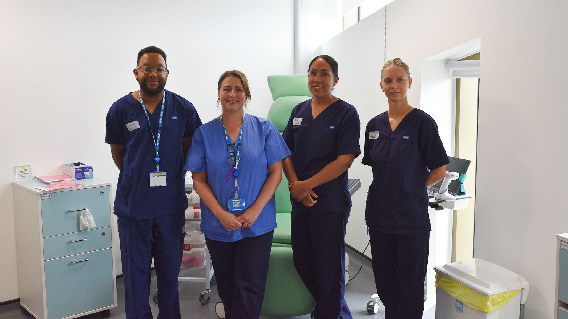Staff in the community diagnostic centre
