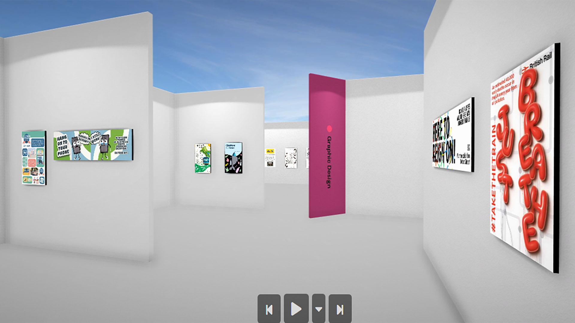 A still from the cultures of climate virtual exhibition on graphic design