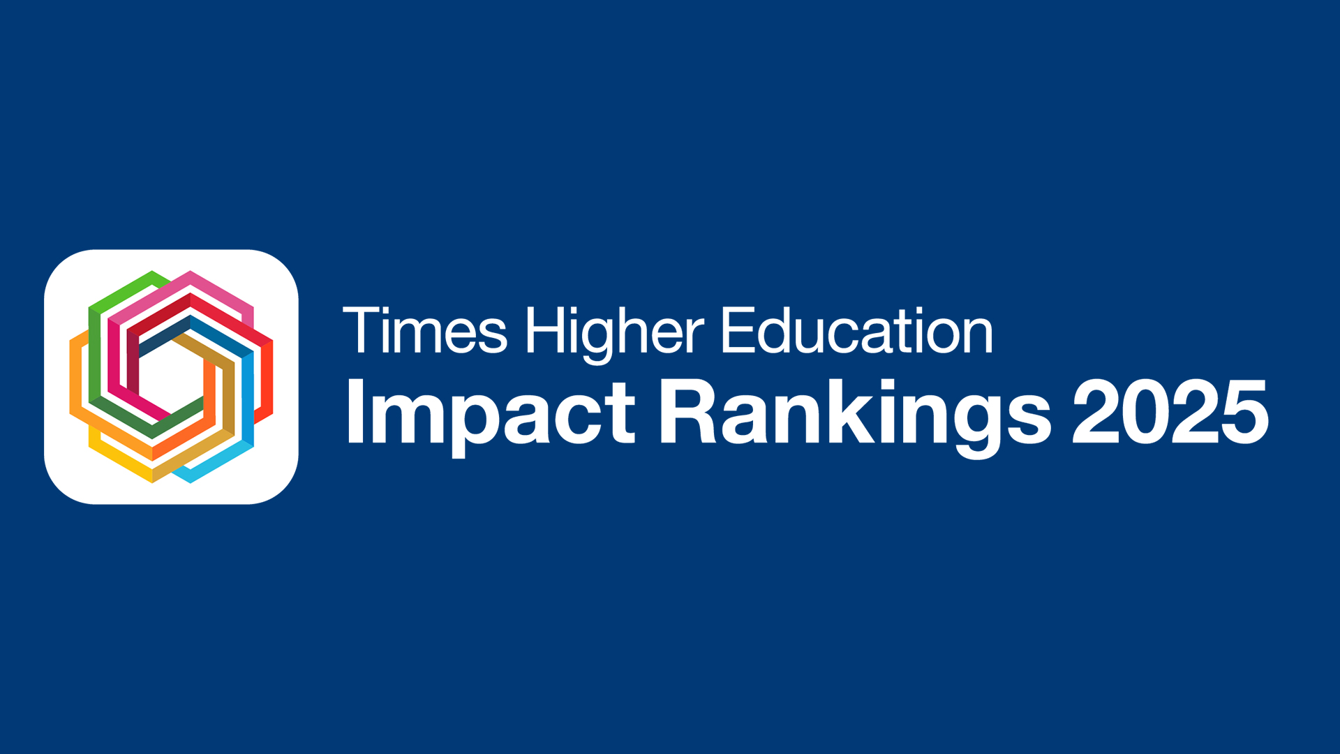 Times Higher Education Impact Rankings 2025 logo