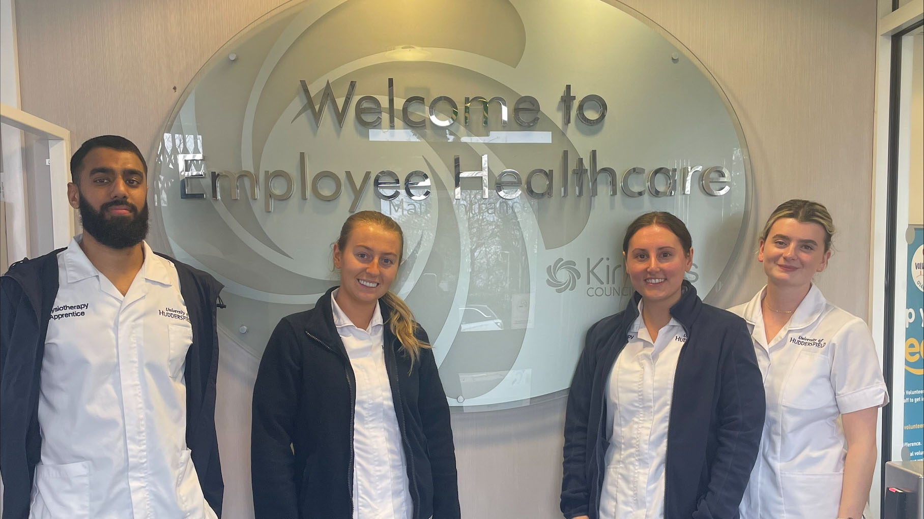 Four physio apprentice students