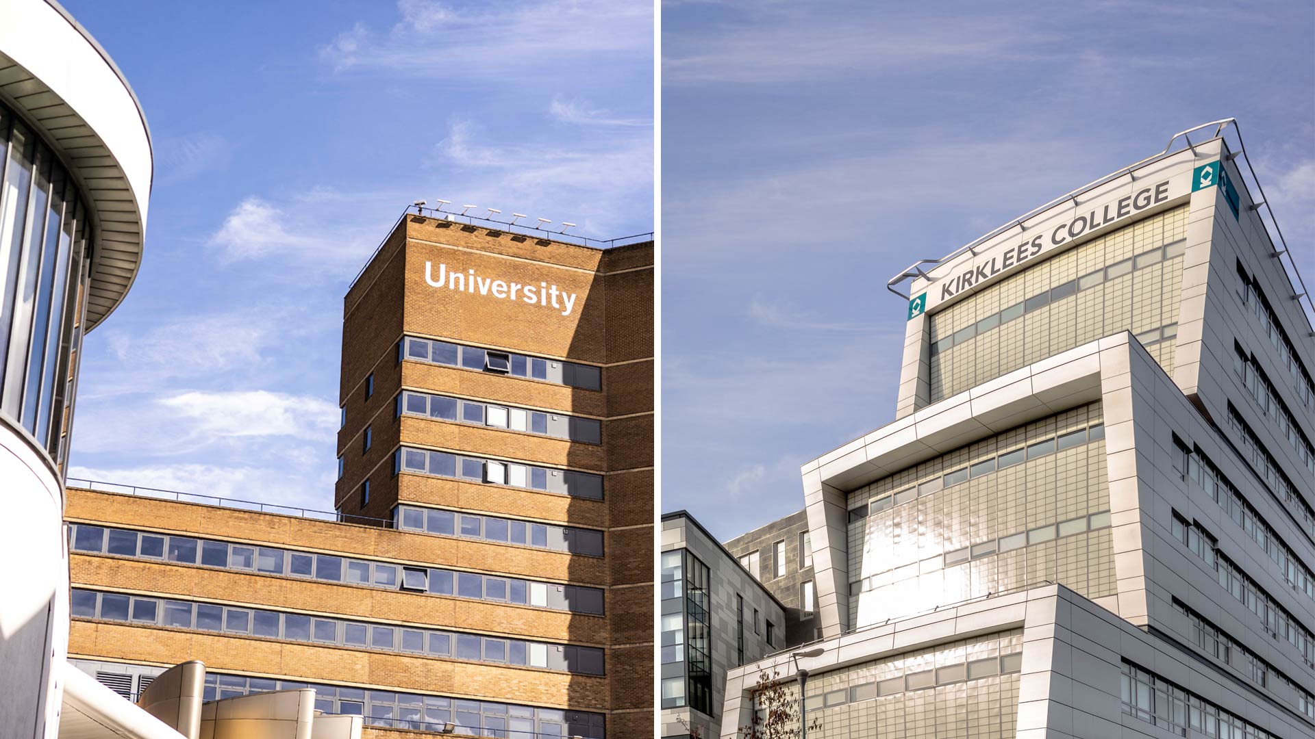 University of Huddersfield and Kirklees College buildings