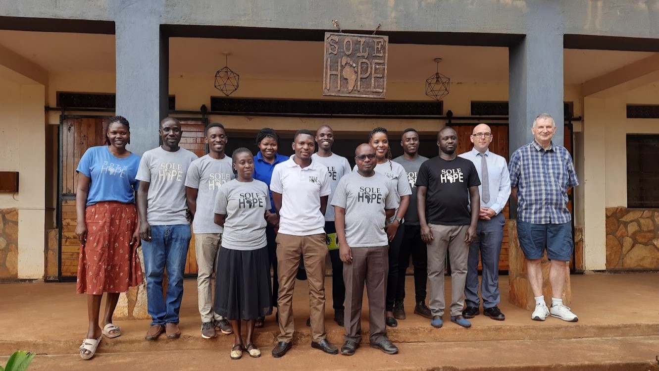 Podiatrists at the Sole Hope charity H Q in Uganda