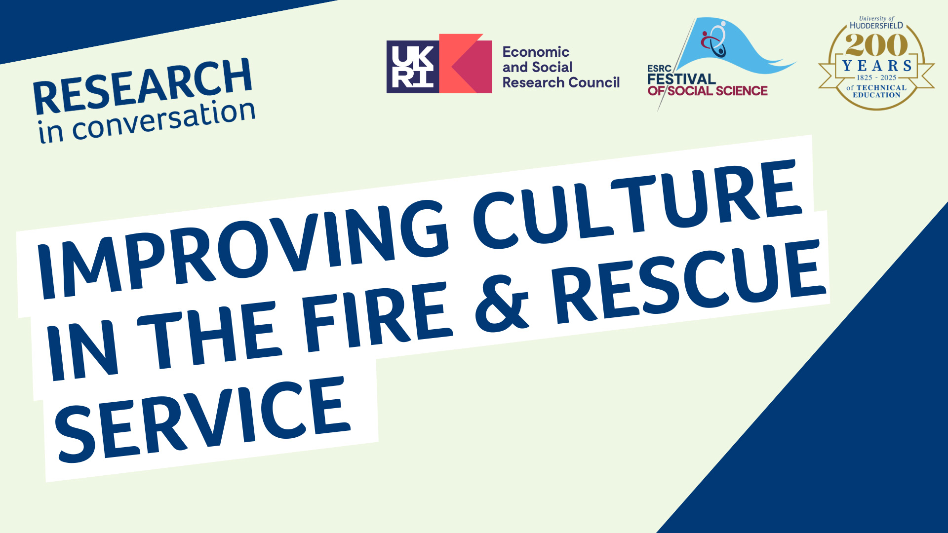 Research in Conversation event in October 2025