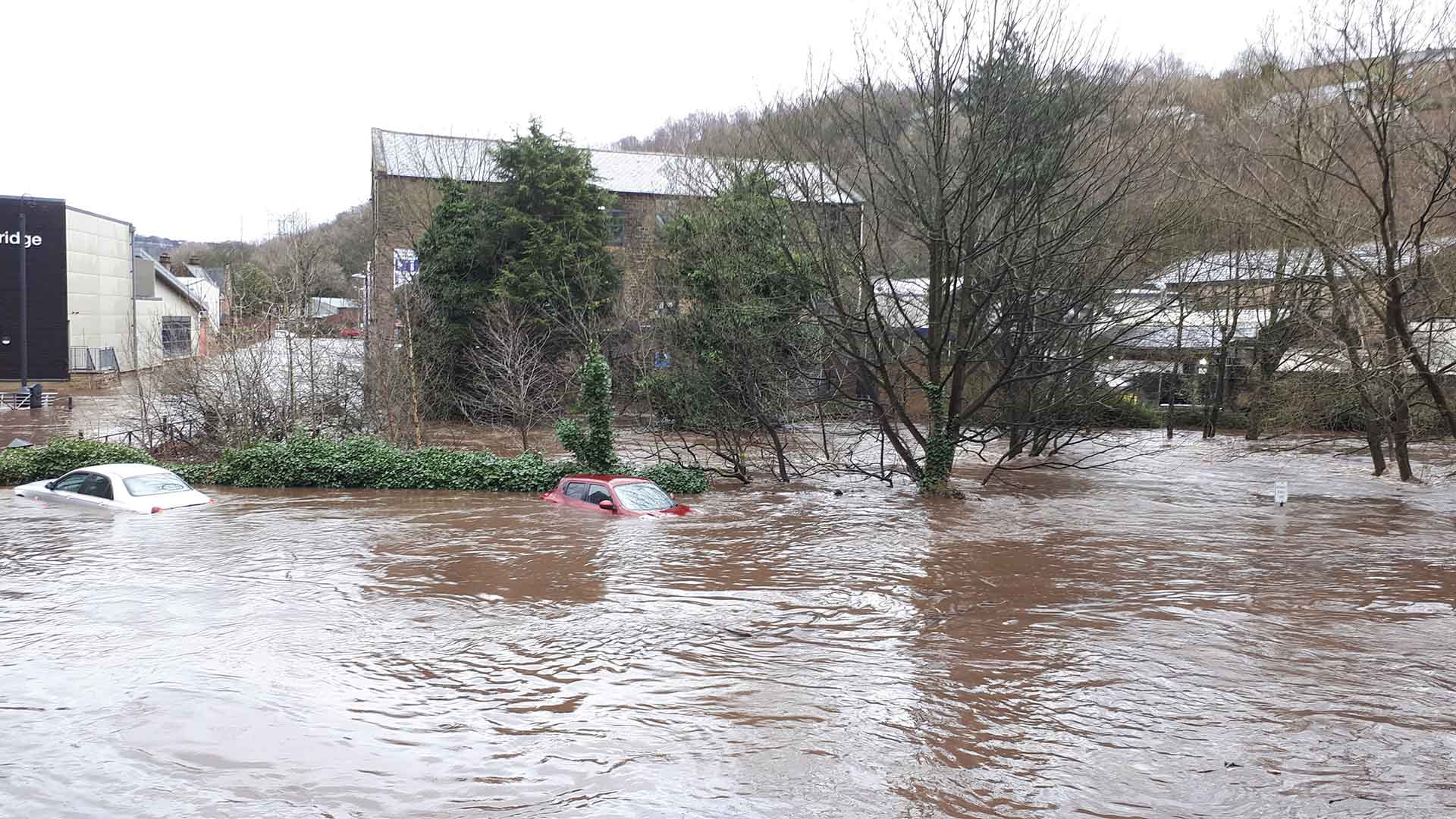 A flooded area in Yorkshire