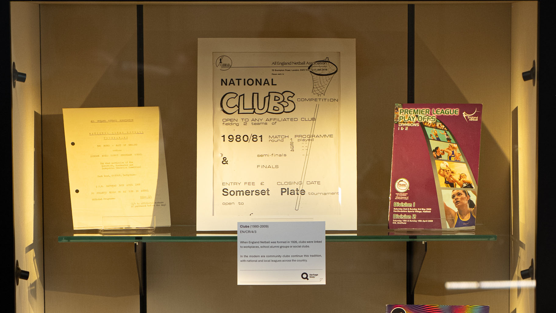 Netball memorabilia items