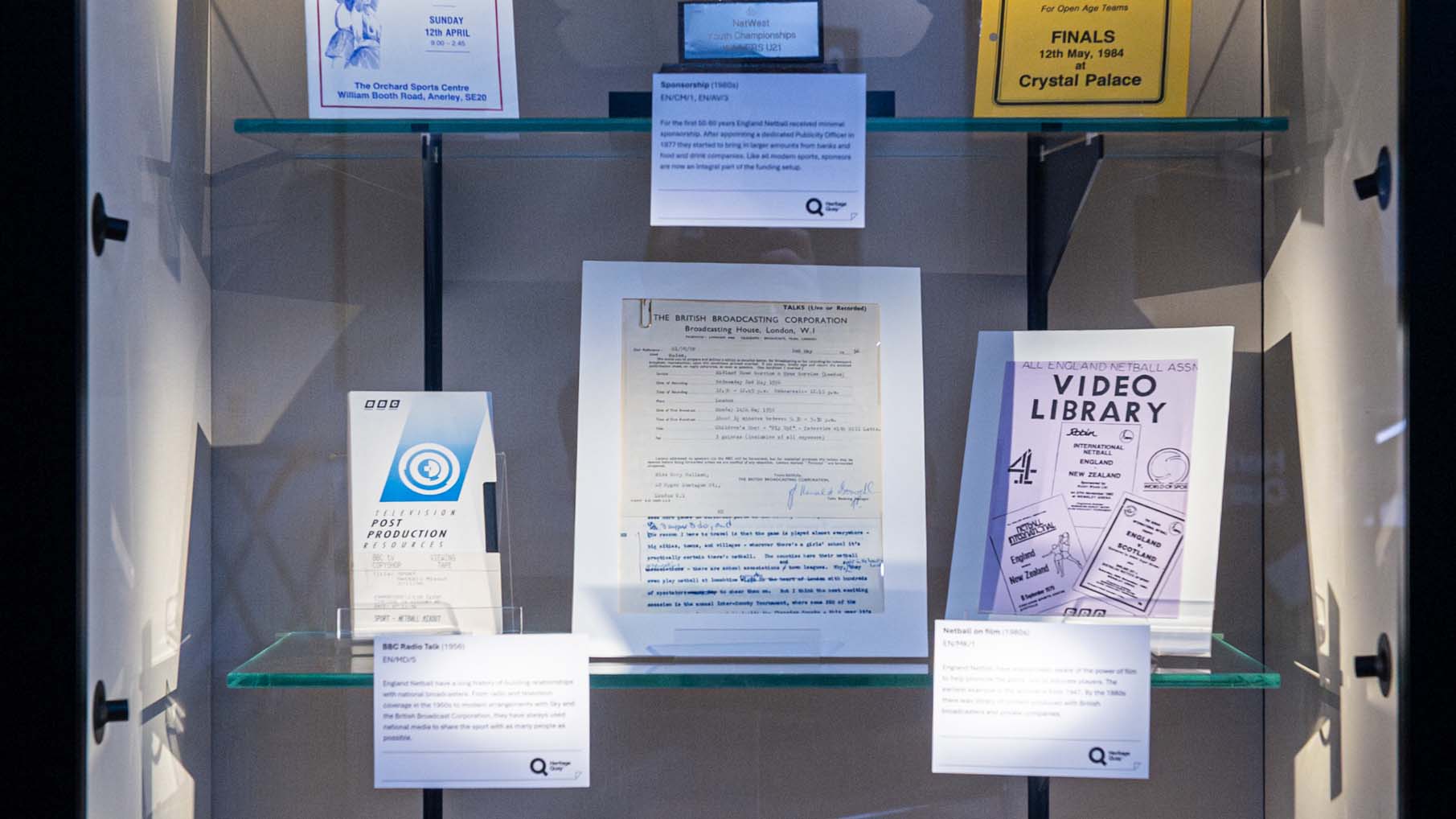 Netball memorabilia items