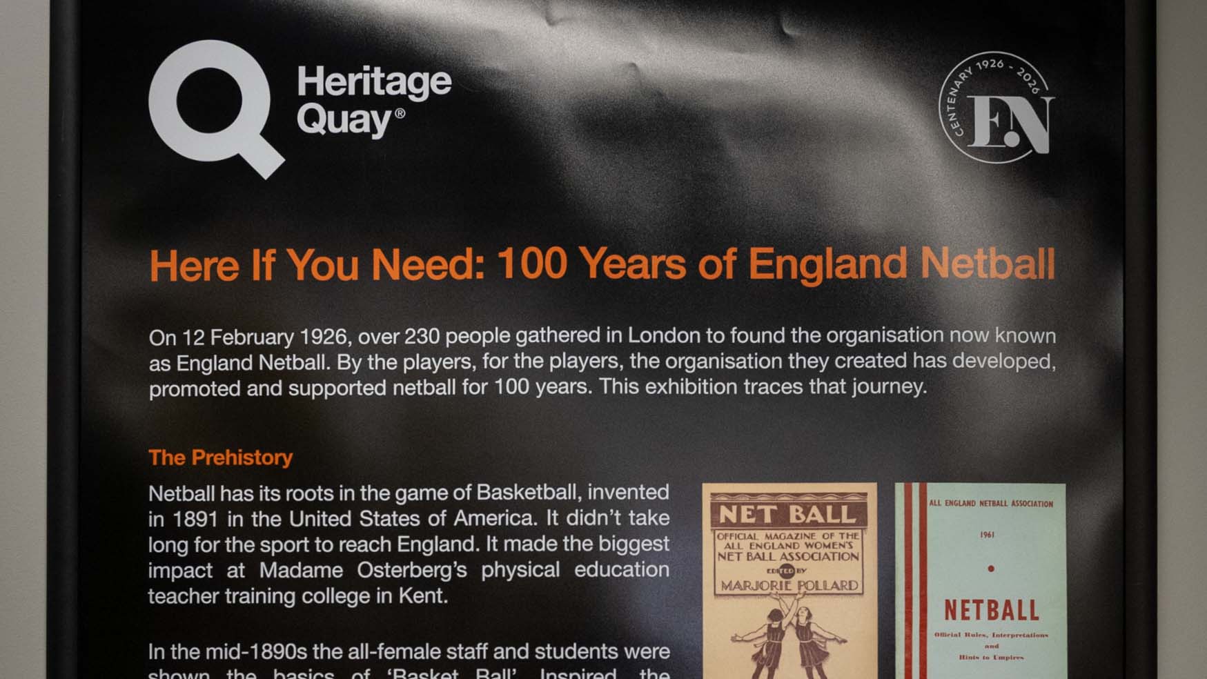 Heritage Quay exhibition poster