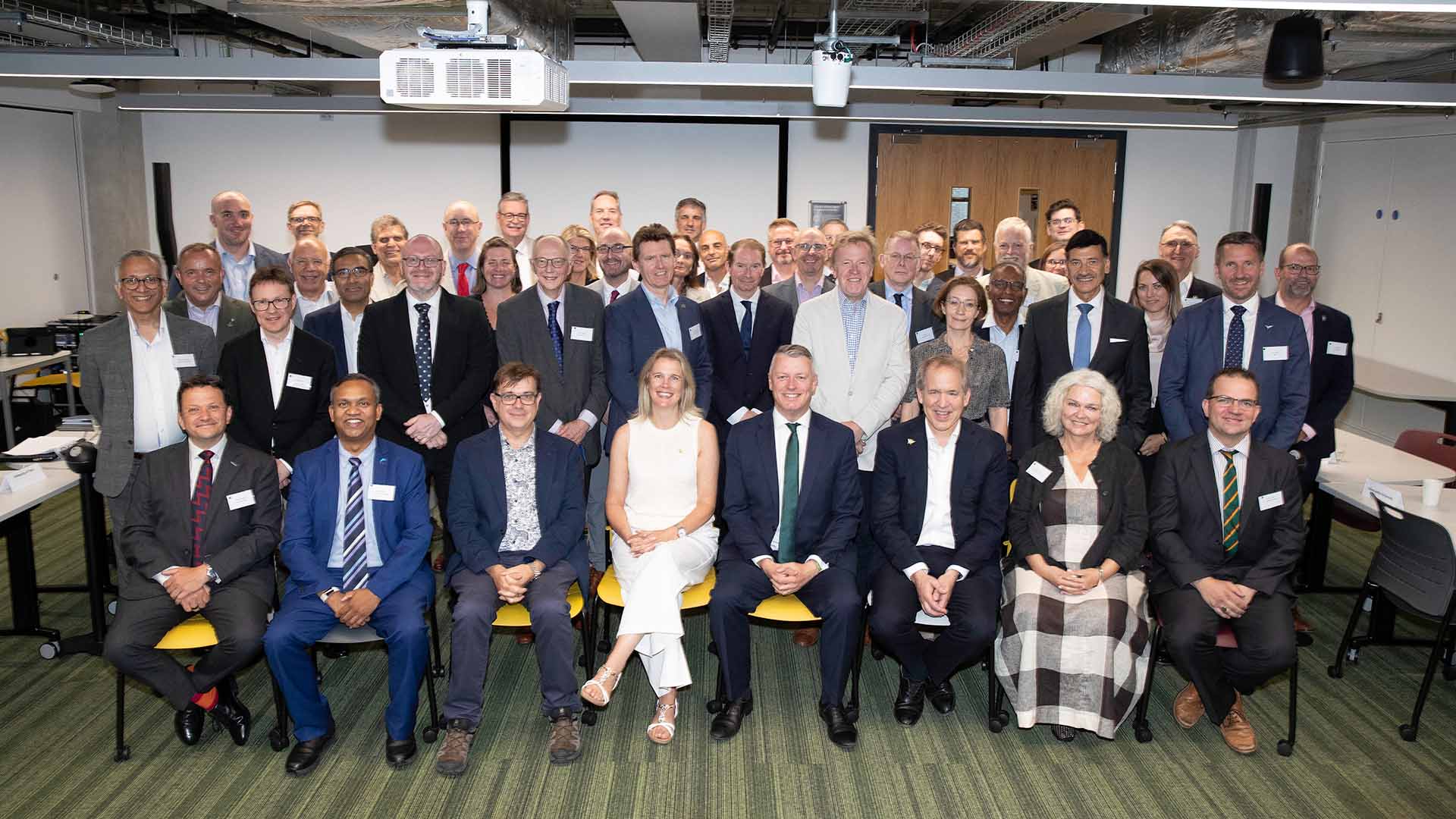 A group of delegates at the D U A announcement