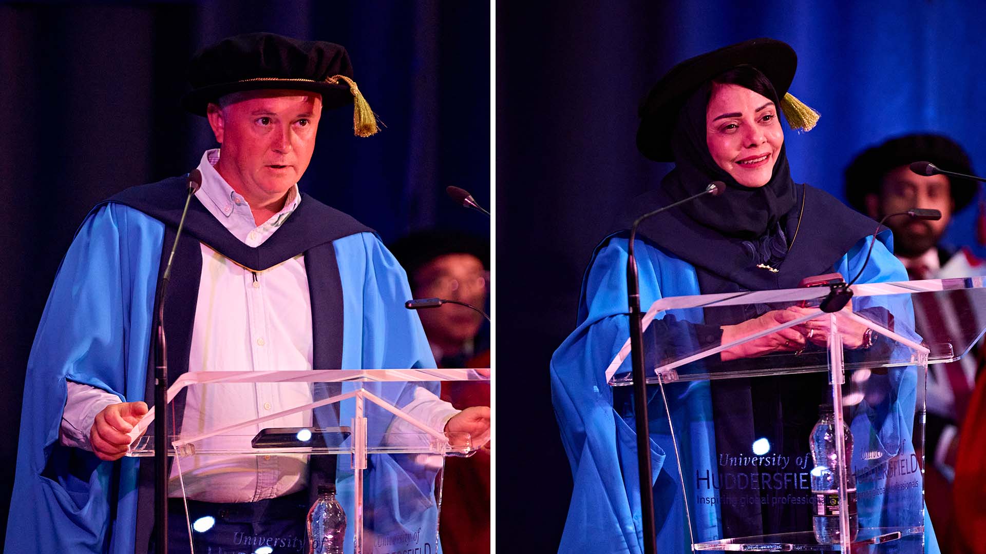 Simon Iwaniszak and Fatmah Baothman receives honorary doctorates