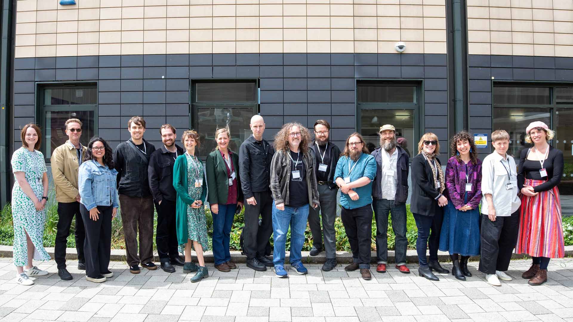 A group of conference delegates at the University of Huddersfield