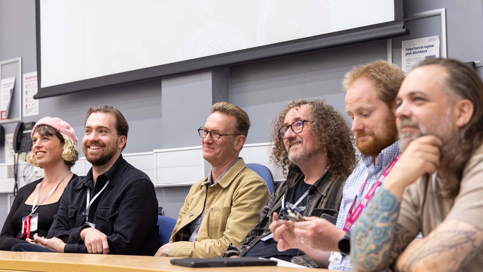 A panel at a conference