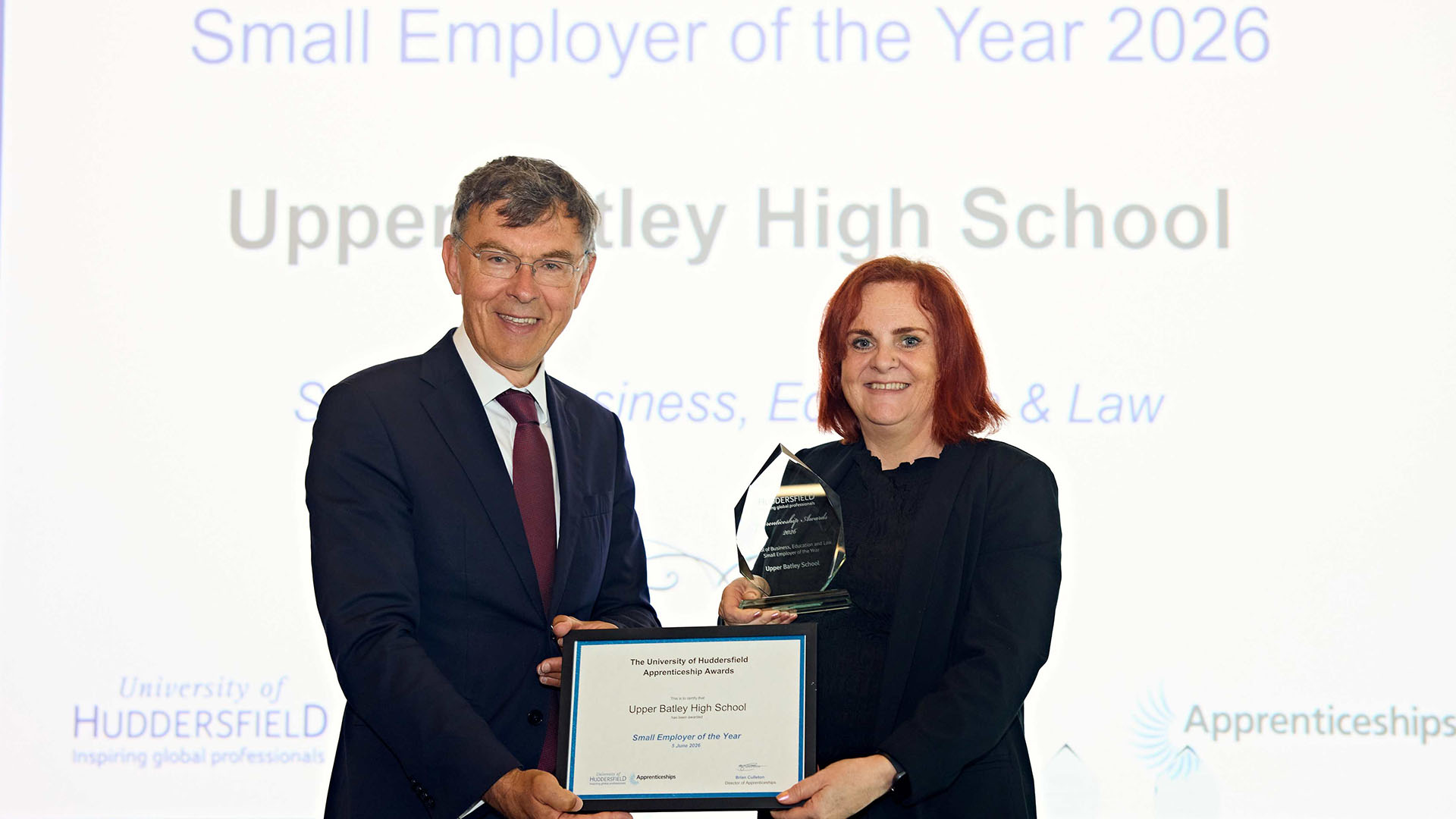 Upper Batley School person gets award