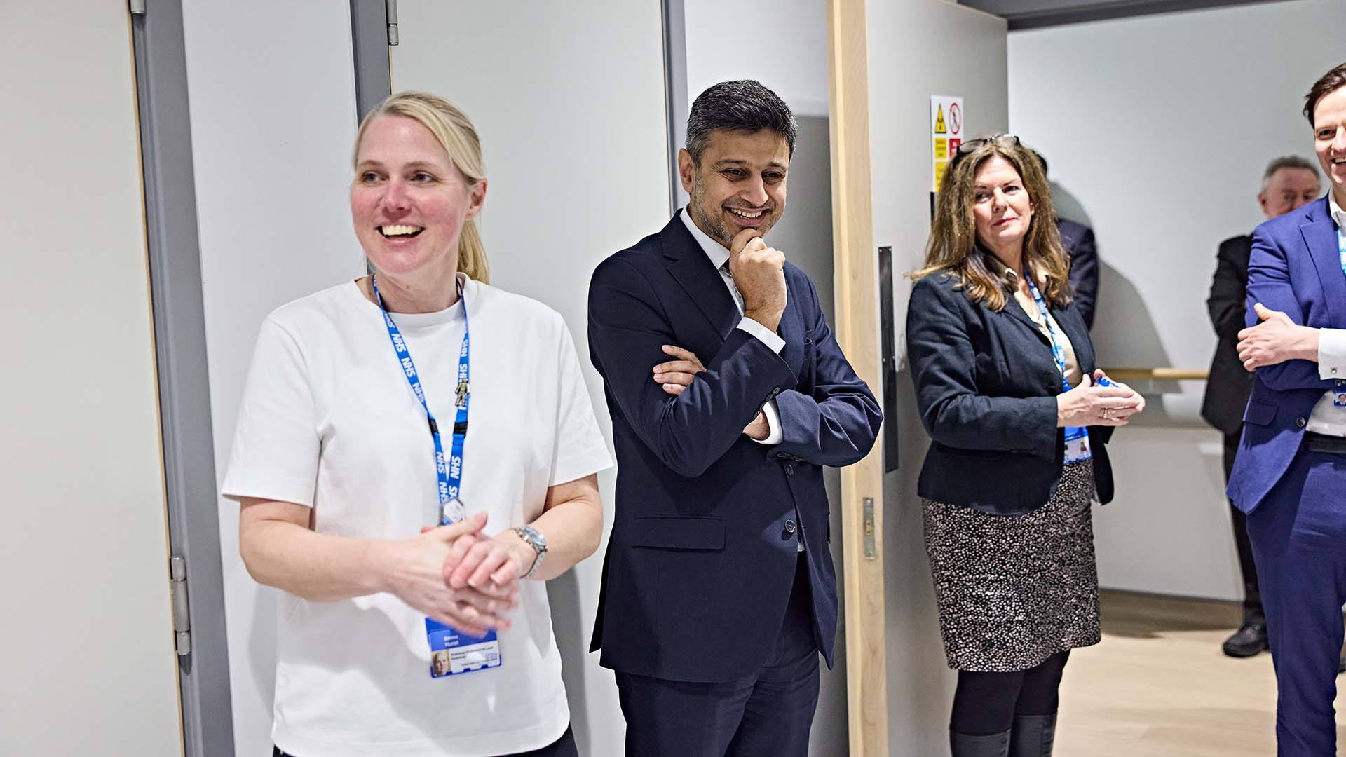 Dr Ahmed and NHS staff
