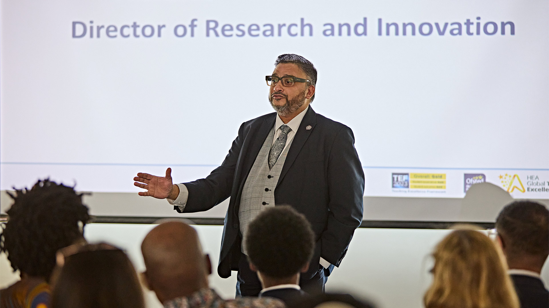 A man giving a speech