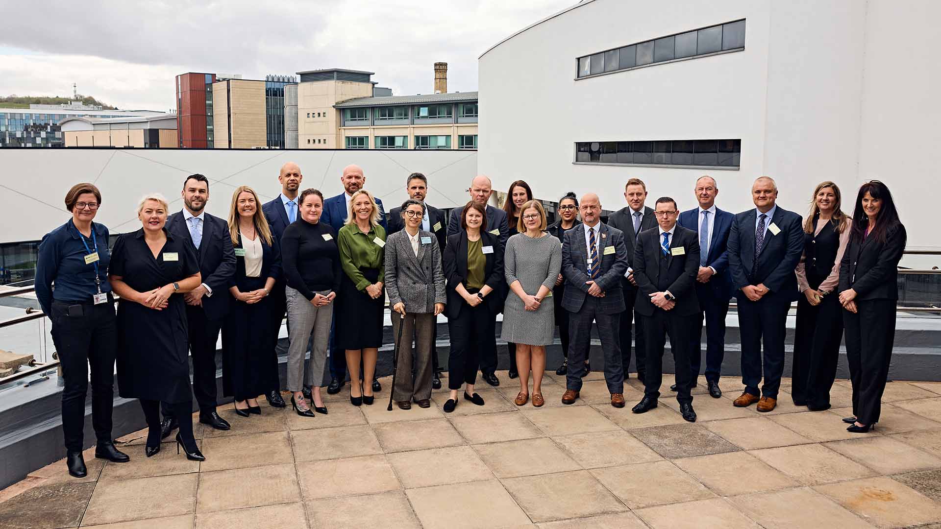 Delegates at a conference at the Un iversity of Huddersfield