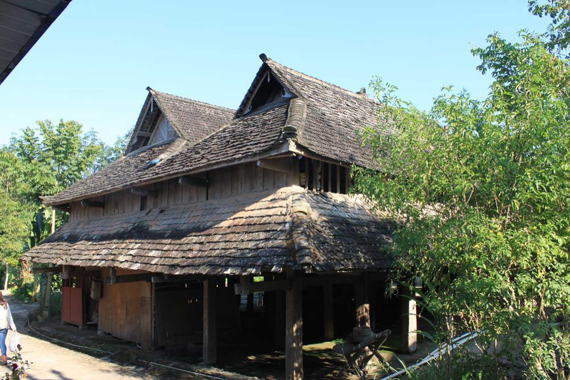 Traditional vernacular style Dai ethnic minority dwelling in Xishuangbanna