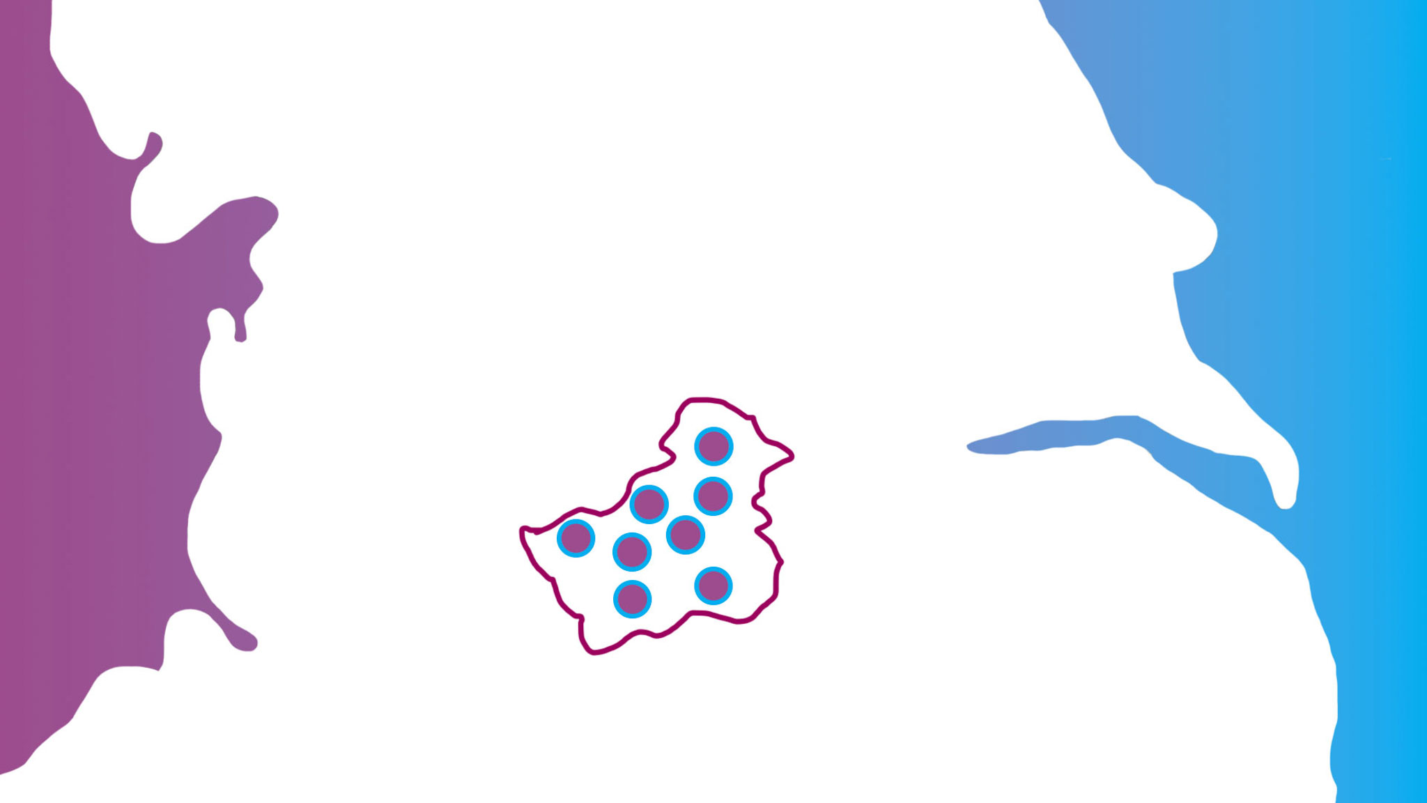Graphic which has highlighted the area of Huddersfield