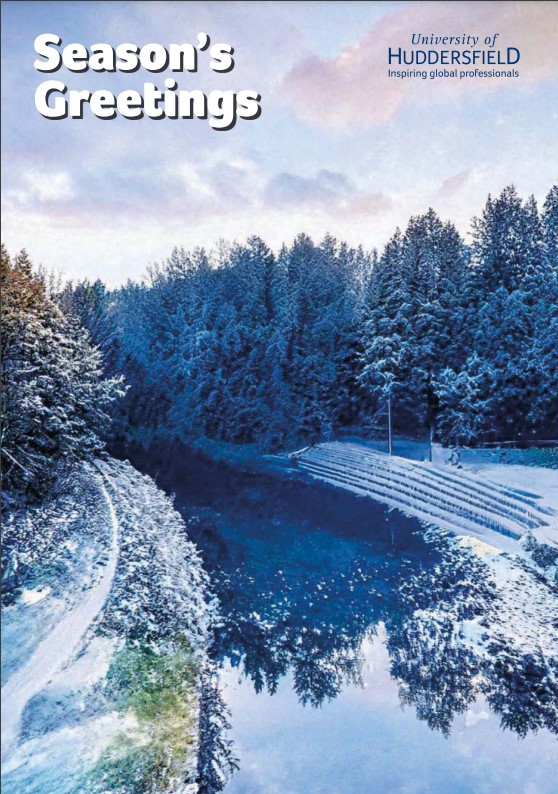 The University's 2022 Christmas card front cover.