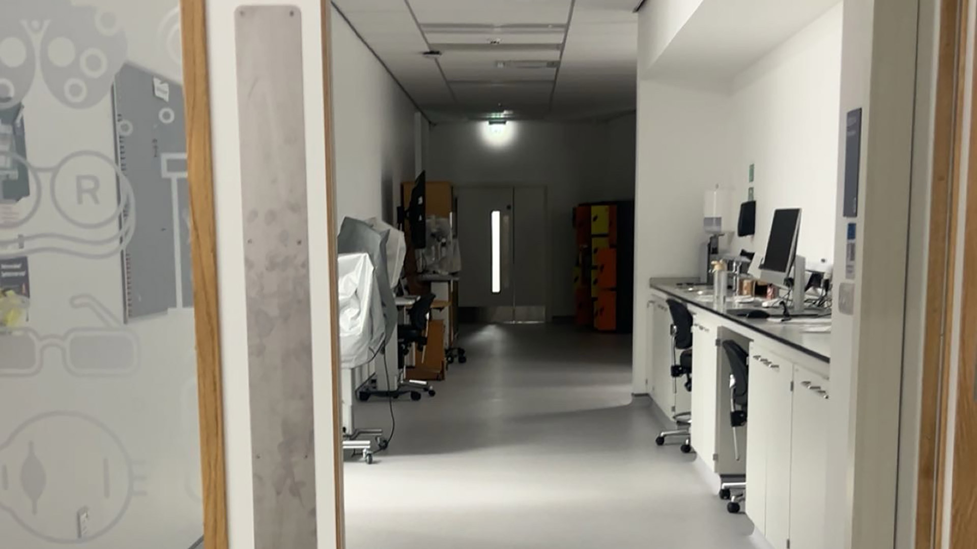 The optometry lab where Ayesha has clinic skills sessions and carries out practical work.