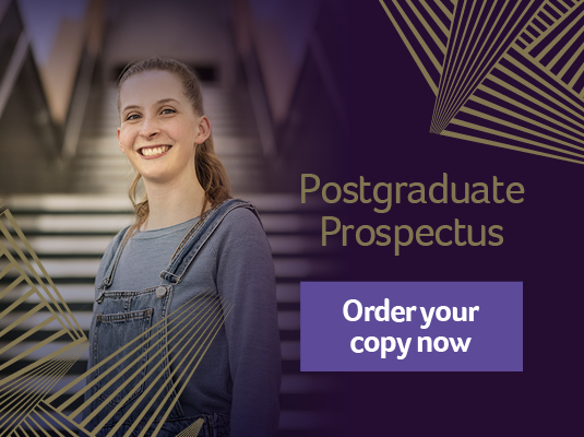 order a postgraduate prospectus banner