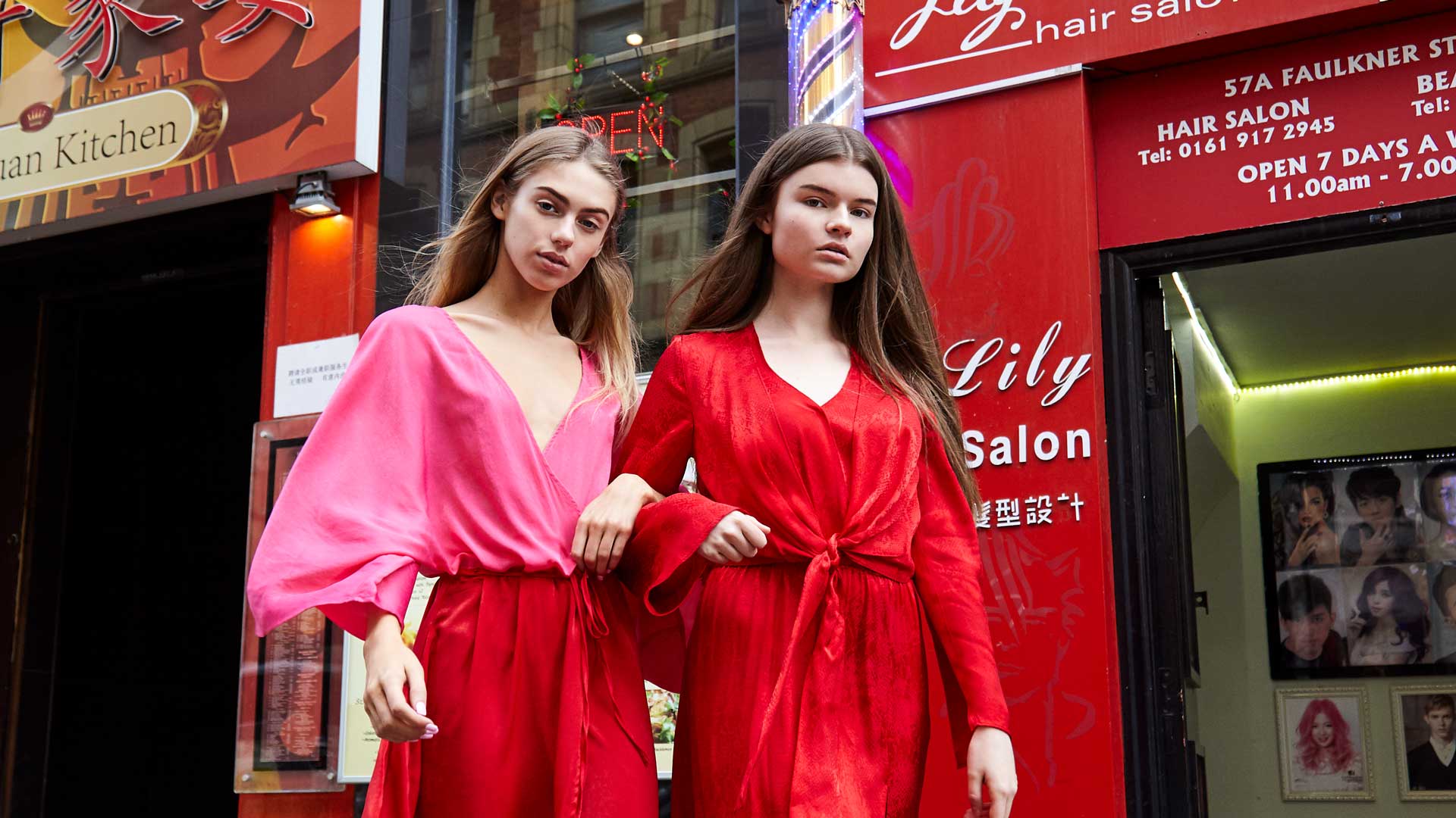 Group photo shoot with Fashion Brand students