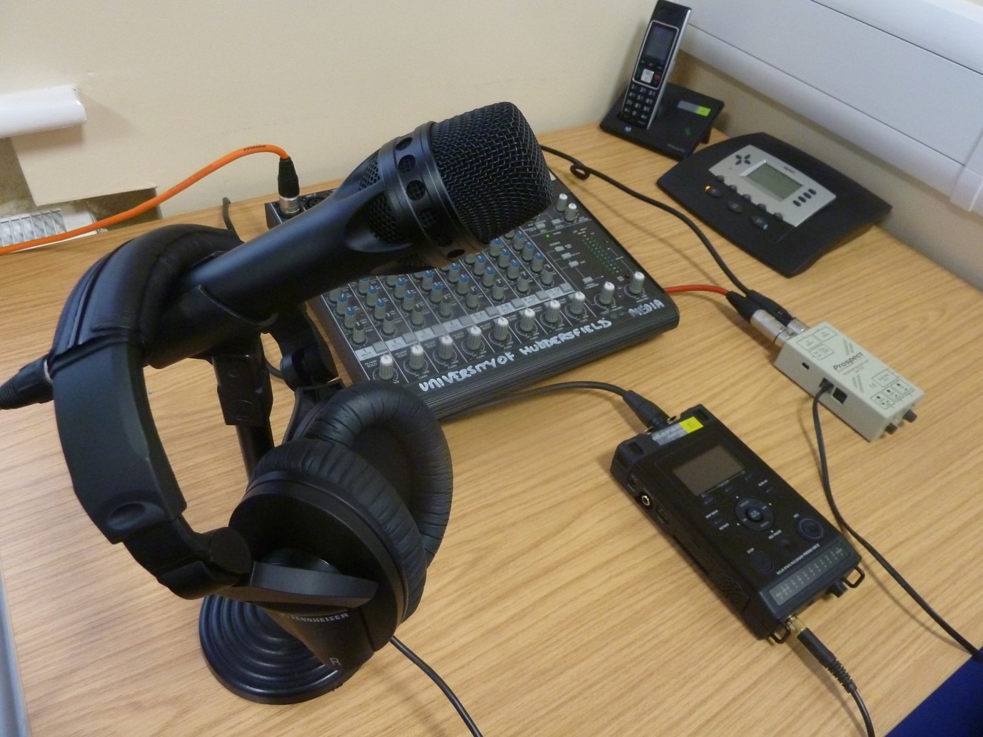 Photo of recording equipment
